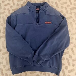 Vineyard Vines Men's Half-Zip Sweater in Slate Blue